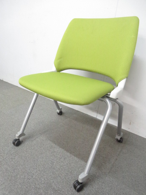 ■ウチダ　スタッキングチェア　■リーフグリーン【ネスティングも可能です！】
                        FM-350
                                    中古
            