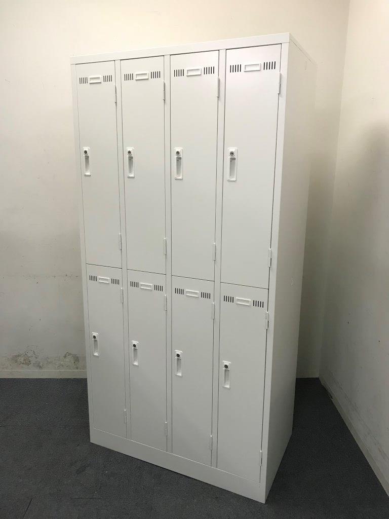 【新古品】【ホワイト】【鍵2本付き】｜8人用ロッカー｜拠点開設や増員時におススメです！
                        ＳＬＫロッカー
                                    新古品
            