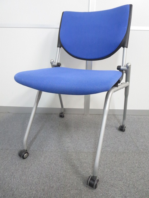 ■プロスタックチェア　ブルー　■ネスティングチェア（水平スタックチェア）【岡村製作所】
                        プロスタック
                                    中古
            