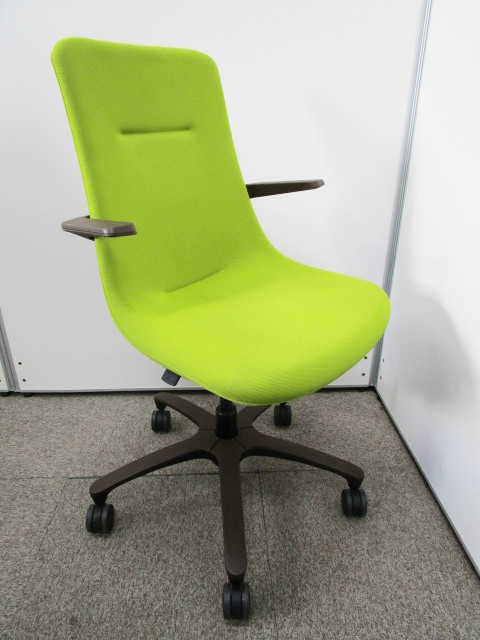 イトーキ モーブ 肘付き ブラウン 中古 IO-861186B 中古モーブ KF-615GB-W9W9Q6 イトーキ⁄ITOKI 肘付ミドルバックチェア