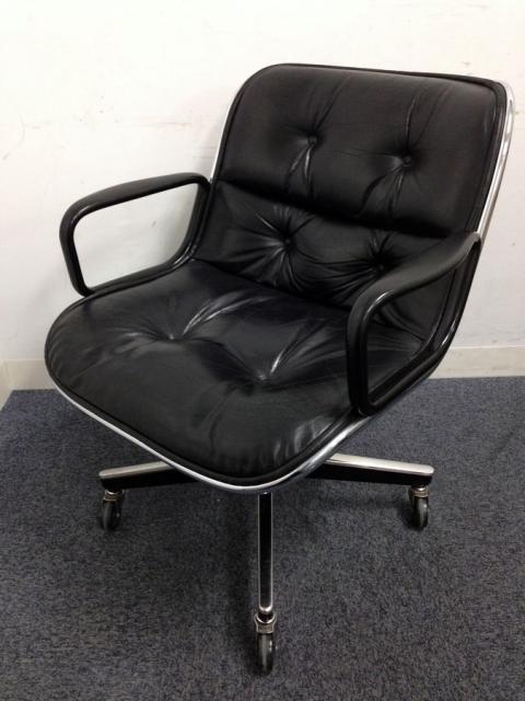 【中古】 Knoll/ノール 肘付ローバックチェア 214944