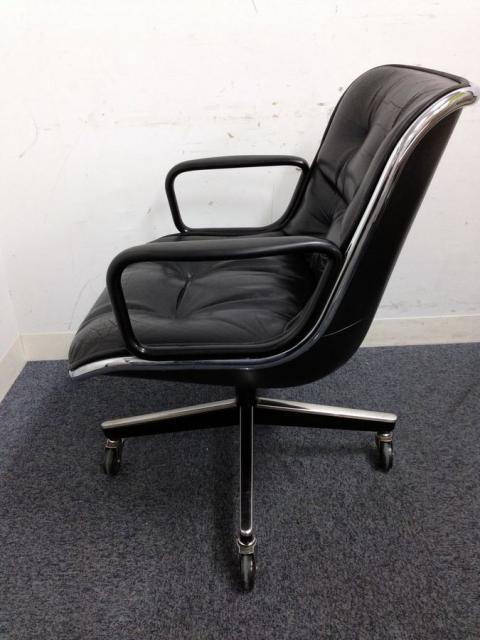 【中古】 Knoll/ノール 肘付ローバックチェア 214944