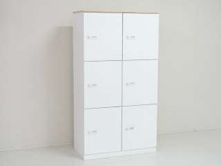 ×【地方倉庫在庫品】６人用のパーソナルロッカー!!天板付きで上に収納可能!!【760】【RA】
                        その他シリーズ
                                    中古
            