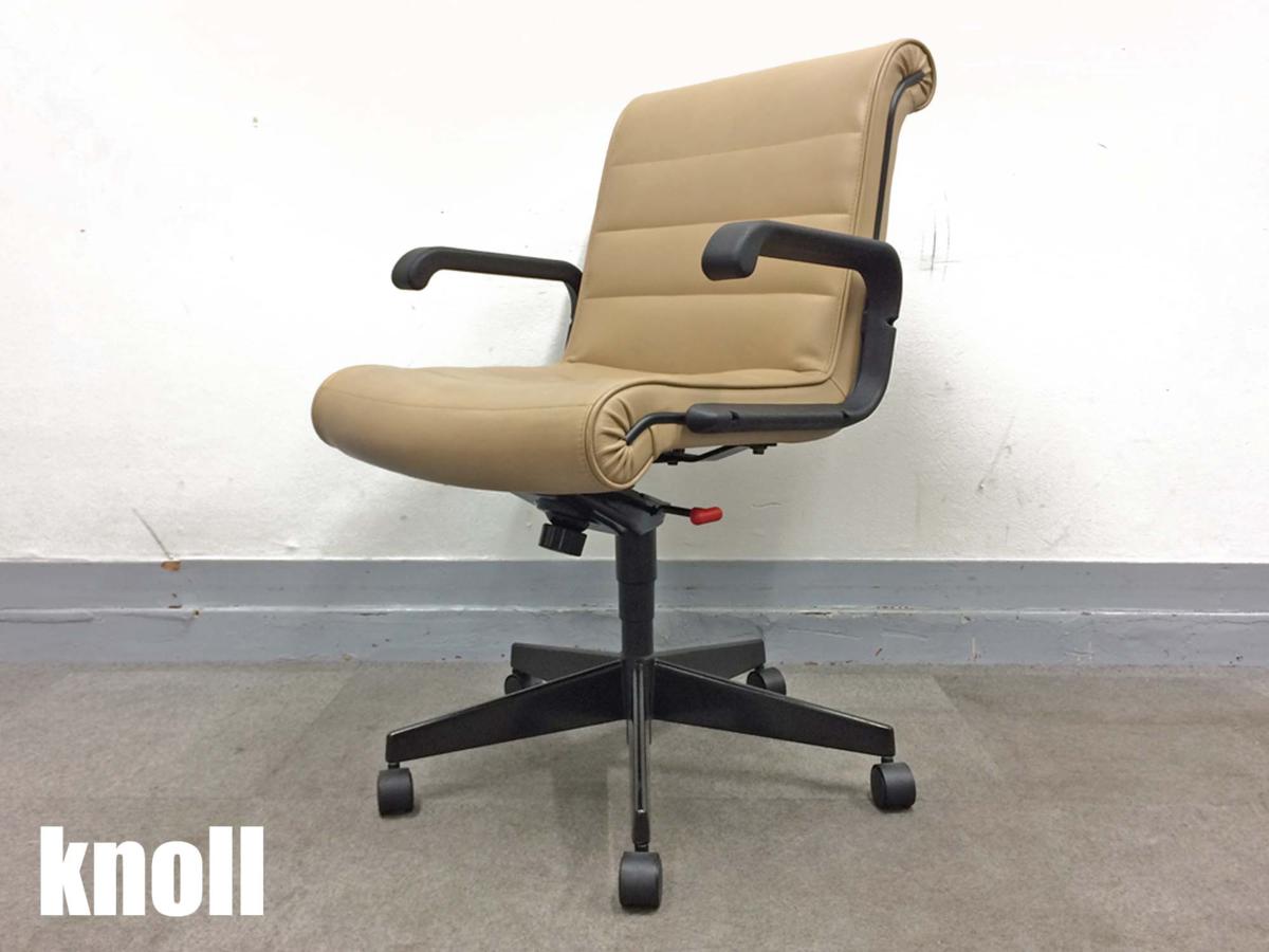 【中古】 Knoll/ノール 肘付ハイバックチェア 219186