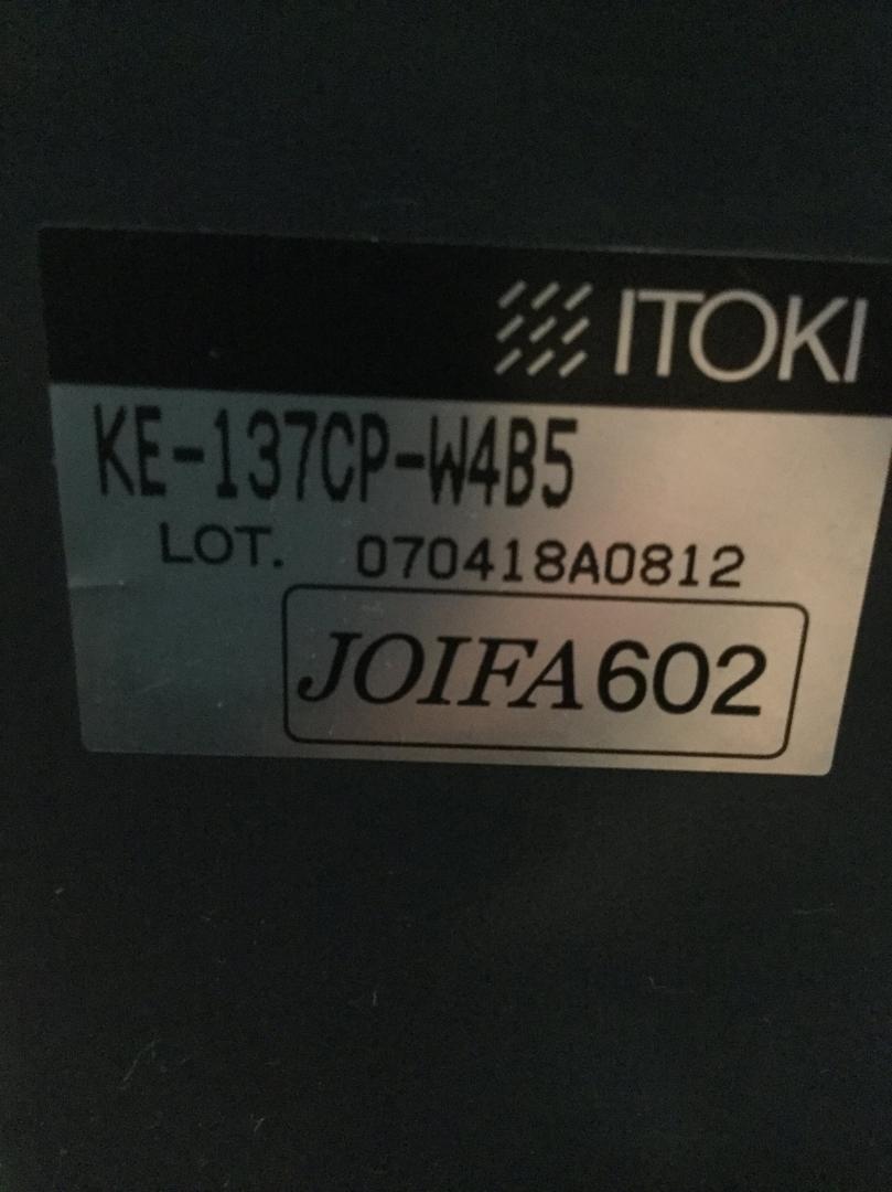 中古】トリノチェア KE-137CP-W4B5 イトーキ/ITOKI 肘無ローバック 