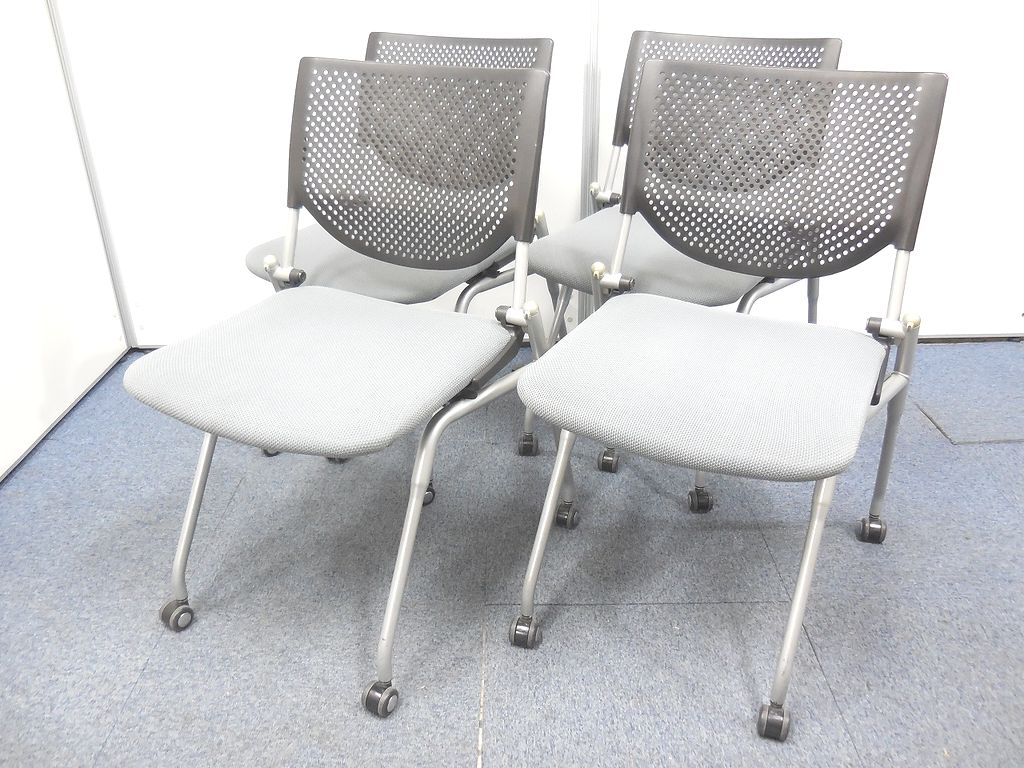 【4脚セット！】買い物籠のような重ね方が可能！会議用にもリフレッシュルームにもお勧め！
                        プロスタック
                                    中古
            