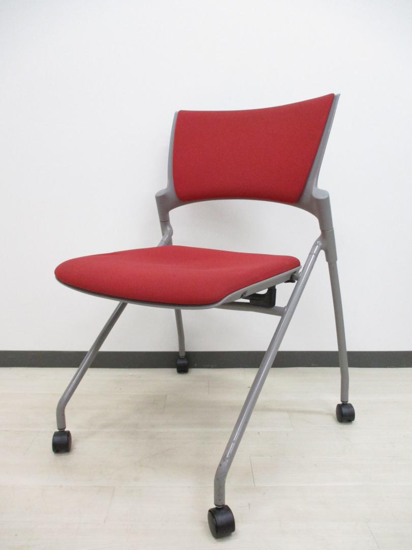 【10脚限定】→残り1脚！！■人気シリーズオフィスが明るくなるレッド色の入荷です！デザイン性、座り心地の良いミーティングチェア‼
                        マノス
                                    中古
            