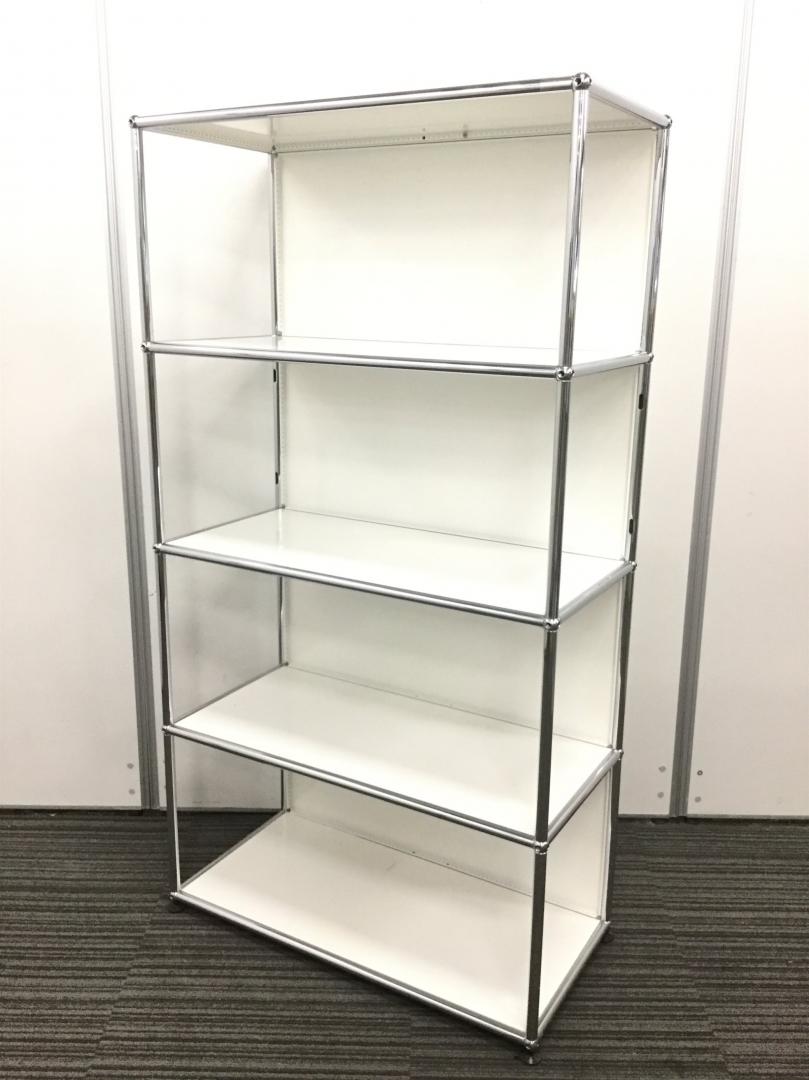 【美品・オシャレ】USMハラー　収納 キャビネット オフィス 事務 書類3段　白 美品・オシャレ】USMハラー 収納 キャビネット オフィス 事務
