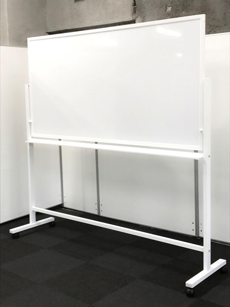 【消しやすい！】準ホーロー素材の自立式両面ホワイトボードのご案内！【幅1800mm】
                        ボードポイント社製
                                    中古
            