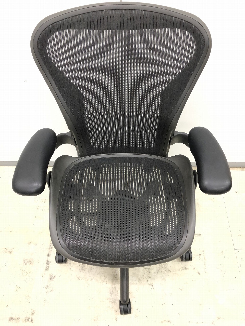 中古】アーロンチェア Herman Miller/ハーマンミラー 肘付ハイバック