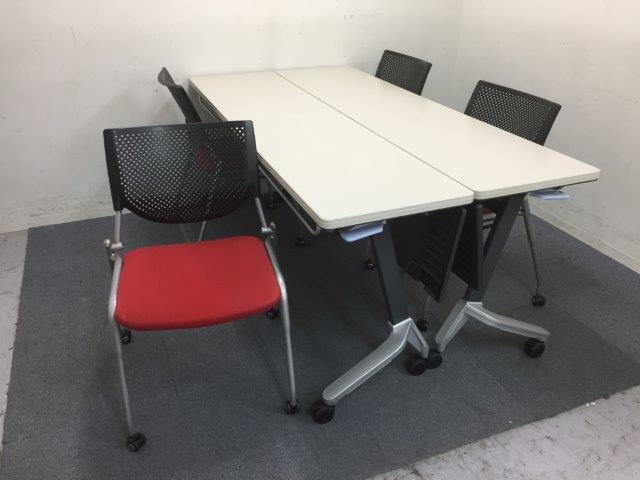 【1セット限定】会議用テーブル・チェアセット｜キャスター付きで移動も楽々です
                        その他シリーズ
                                    中古
            