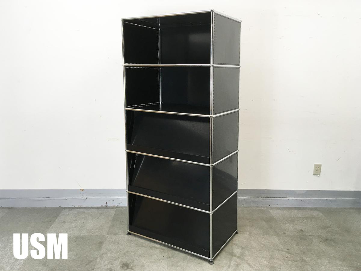 USMハラー　1連5段キャビネット　ブラック　書架/シェルフ
                        　
                                    中古
            