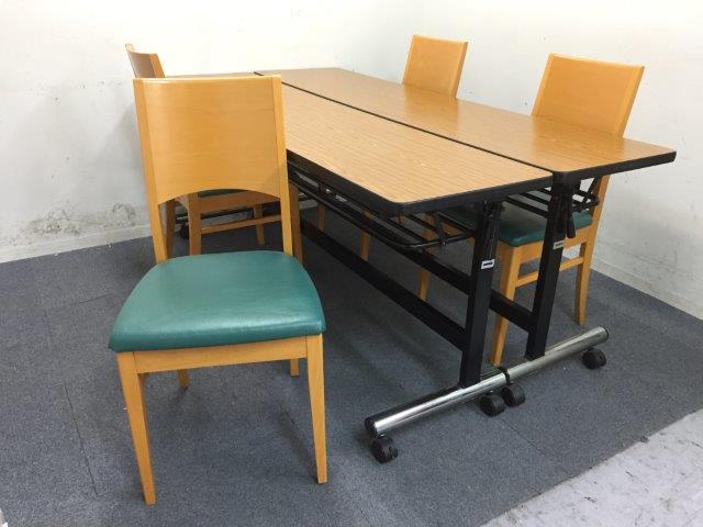 【4セット在庫】【コスト重視の方に！】会議用テーブル2台・チェア4脚セット｜お問い合わせはお早めに！
                        -
                                    中古
            