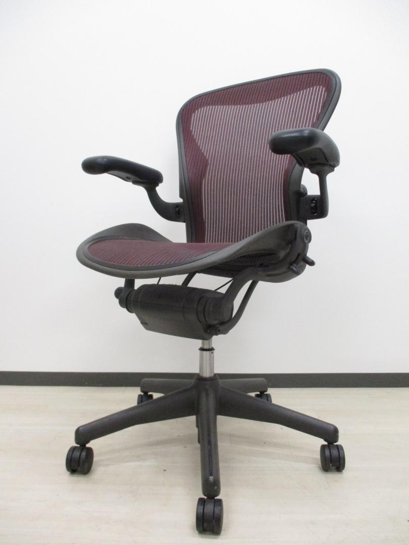 中古】アーロンチェア Herman Miller/ハーマンミラー 肘付ハイバック 