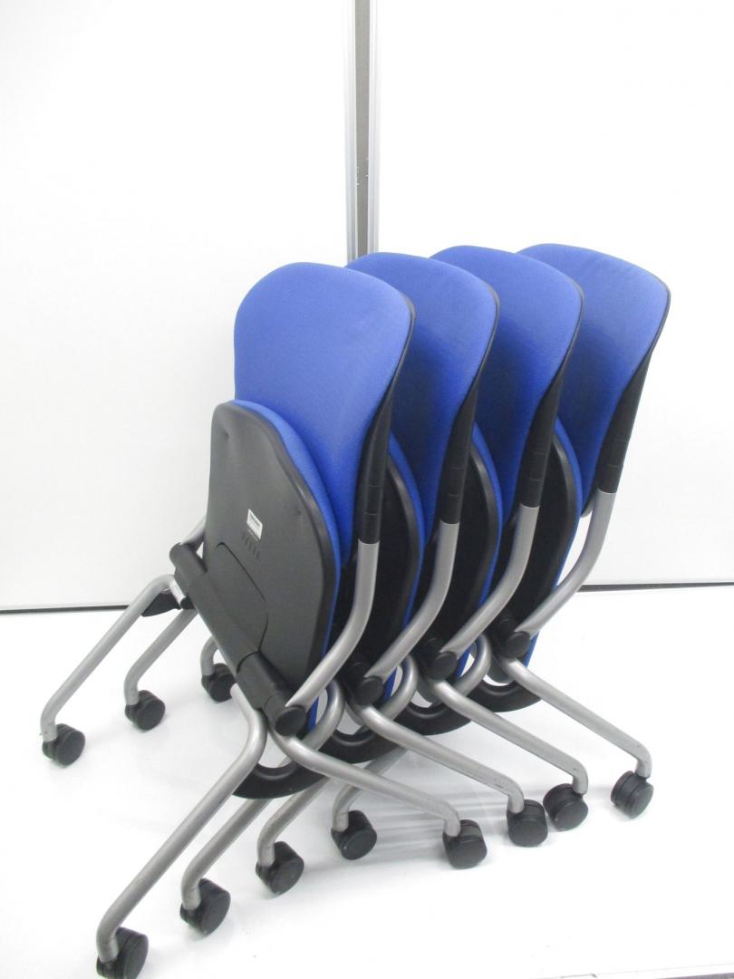 【まとめてお得！4脚セット！】オカムラ製のブルー｜トーションライン4脚セット！
                        トーションライン
                                    中古
            