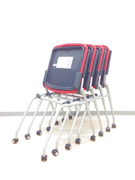 【オープン記念特価】【お得な4脚セット！】オカムラ・プロスタック・ネスティングチェア【ミーティング・会議室用に！】
                        プロスタック
                                    中古
            