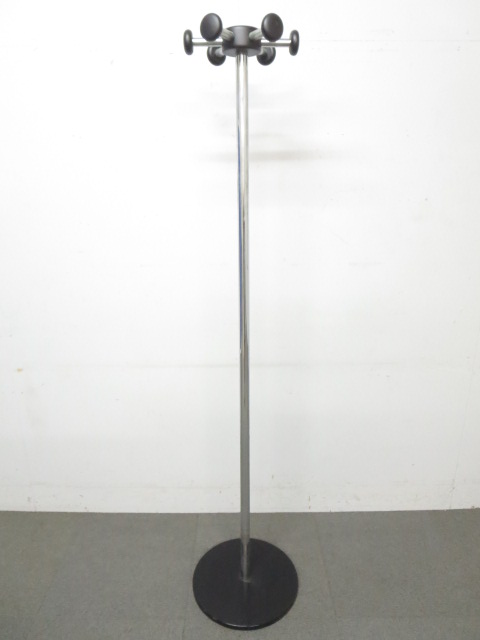 【役員室などにオススメ！】■コートハンガー（ポール型）メッキタイプ
                        ポールハンガー／ハンガーラック
                                    中古
            