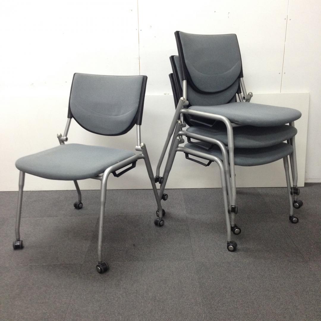 【セットでお得！】オカムラ製☆人気のネスティングチェア！！4脚セット
                        プロスタック
                                    中古
            