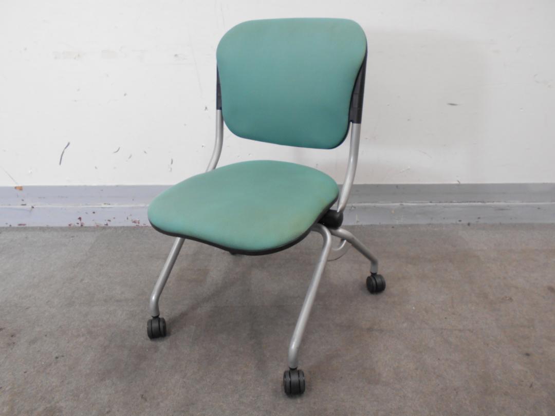 【KS】[落ち着きのグリーンカラー]グッドデザイン賞受賞　オカムラ　トーションライン　ミーティングチェアには珍しいリクライニング機能付き！
                        トーションライン
                                    中古
            