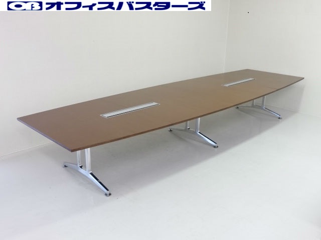 ×【地方倉庫在庫品】１４名様向け大型ミーティングテーブル!!濃い木目調で重厚感のある会議室を作れます!!【RA】【802】
                        WT-110/200/300
                                    中古
            