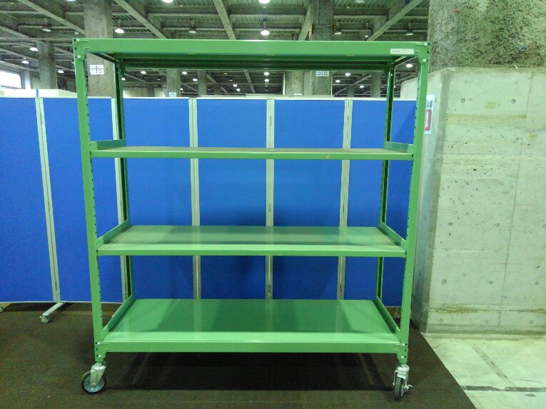 珍しいキャスター付きの中古ラックが1台入荷致しました！！ 天地4段 耐荷重：全段で500kgまで。 上下六角ボルト式　※マテハン本舗の中古商品は、千葉県柏市に在庫がございます。
                        不明
                                    中古
            