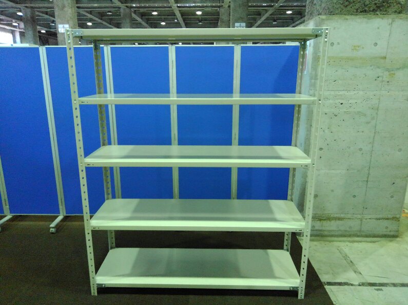 上下ボルト式タイプの中古ラックが2台入荷致しました。天地5段　耐荷重：段/100kg 同タイプのW890 D615タイプも入荷しています。　※マテハン本舗の中古商品は、千葉県柏市に在庫がございます。
                        不明
                                    中古
            