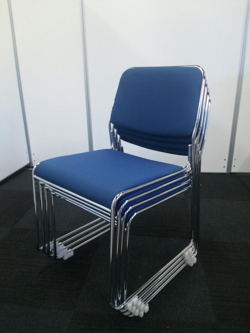 【4脚セット！！スタッキングチェア】■スタッキングチェア　■ブルー
                        その他シリーズ
                                    中古
            