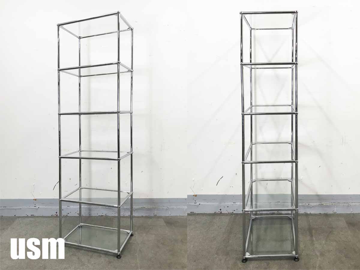 USMハラー　1連5段キャビネット　ガラス　hhstyle取り扱い
                        　
                                    中古
            
