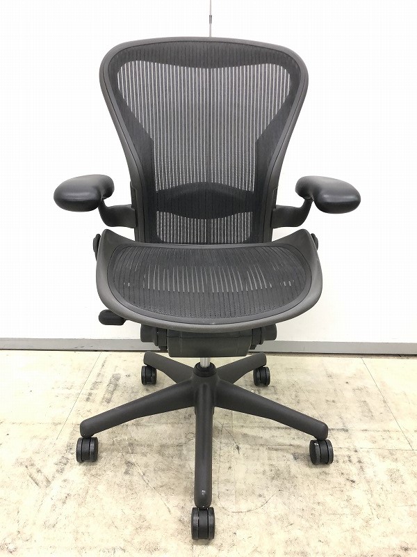 中古】アーロンチェア AE111PWB AJG1BBFP BK 3D01 Herman Miller