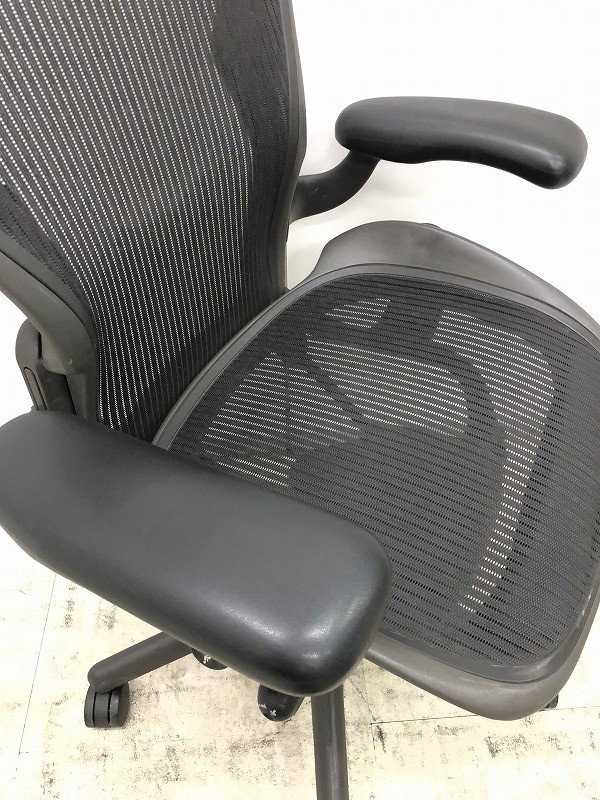 中古】アーロンチェア AE111PWB AJG1BBFP BK 3D01 Herman Miller
