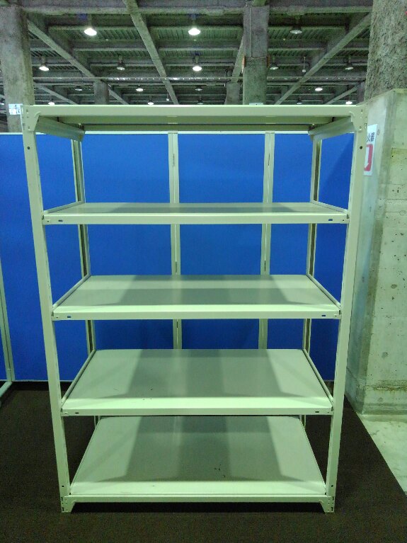 中古のボルトレスラックが1台入荷しました！　天地5段　耐荷重：段/150kg　ボルトレスなので組立も簡単！　　
※マテハン本舗の中古商品は、千葉県柏市に在庫がございます。
                        不明
                                    中古
            