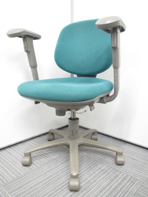 【心を穏やかにさせるグリーン】可動肘　オカムラ製　SXチェア【専門業者によりクリーニング済み】【即持ち帰り可能です】
                        SX
                                    中古
            