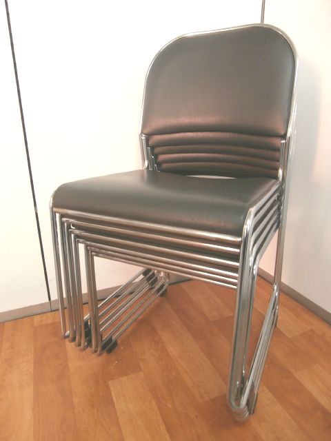 【注目商品！！６脚セット！！会議室用や休憩所用スタッキングチェア】■ミーティング　■会議用　■打ち合わせ　■ブラック　■黒　■スタッキングチェア　■ミーティングチェア　■会議用椅子　■会議用チェア
                        -
                                    中古
            