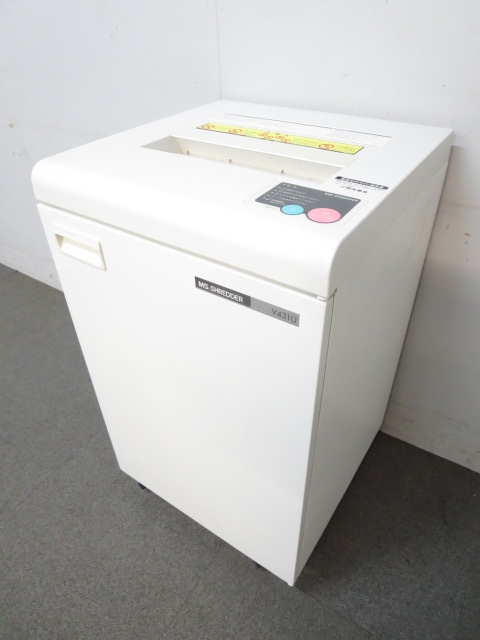 【セキュリティレベルの高いクロスカット！】■MSシュレッダー　V431U ■明光商会製　オフィスシュレッダー【業務用】
                        その他シリーズ
                                    中古
            