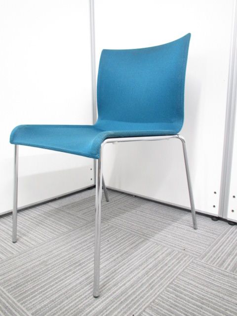 お洒落なメッシュ製のスタッキングチェア　ブルーカラー｜会議室や休憩室におすすめ！
                        その他シリーズ
                                    中古
            
