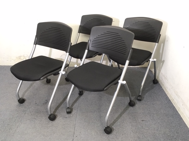 【4脚セット】ネスティングチェア｜ブラック｜4脚セット商品入荷致しました！起業・入れ替えご検討中の方にオススメです！
                        不明
                                    中古
            