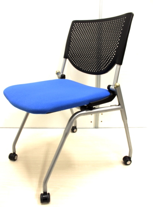 【2脚限定価格！】ちょっとした打ち合わせに最適■人気ブルー【Ω】
                        プロスタック
                                    中古
            