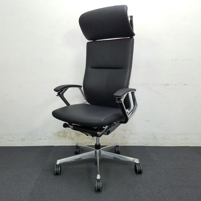中古】デュークチェア CZ87ZX オカムラ/okamura 肘付ハイバック