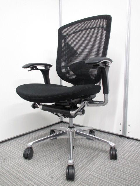 ■オカムラ製　コンテッサチェア(Contessa)　■ポリッシュフレーム　【背もたれ：メッシュ、座面：布張り】オールブラックの高級チェアです！専門業者によりクリーニング済み。
                        コンテッサ
                                    中古
            