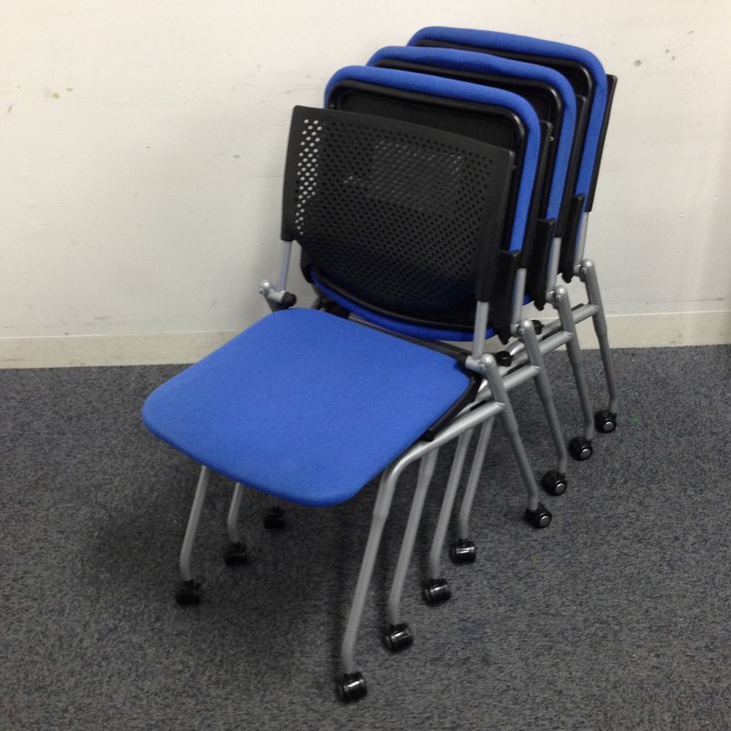 【4脚セットでお得】【起業や拠点開設や増員に】■オカムラ製のネスティングチェア■並行スタック出来て場所を取らない！
                        プロスタック
                                    中古
            