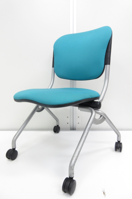 【会議用テーブルと併せてオススメ!!】座面を跳ね上げて収納可能なミーティングチェア!!少数での打ち合わせ等に活躍します!!【女性にも優しいキャスター付!!】
                        トーションライン
                                    中古
            