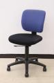 【コスト重視!!激安オフィスチェア!!】人気のブルー×ブラック、コンパクトな事務所椅子です!!