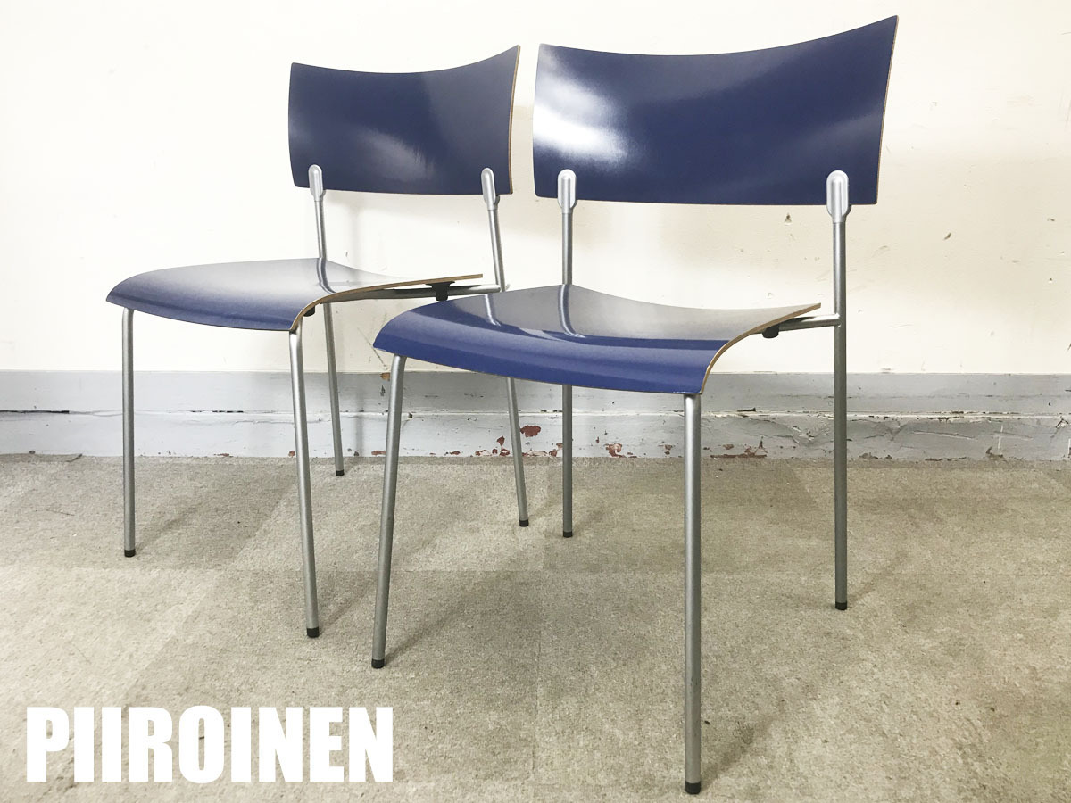 PIIROINEN/ピロイネン CHIP/チップ スタッキングチェア 2脚セット ネイビー フィンランド製
                         
                                    中古
            