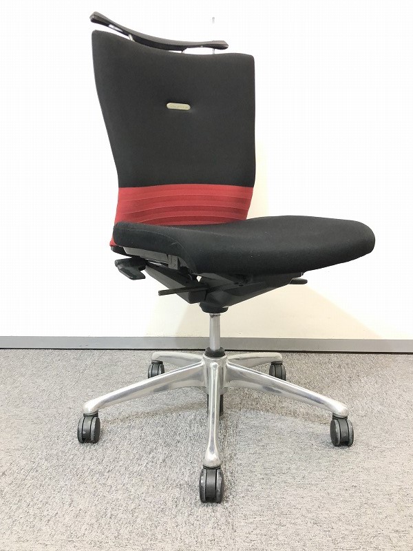 OKAMURA オカムラ オフィスチェア　フィーゴ 中古】フィーゴチェア オカムラ/okamura 肘無ローバックチェア