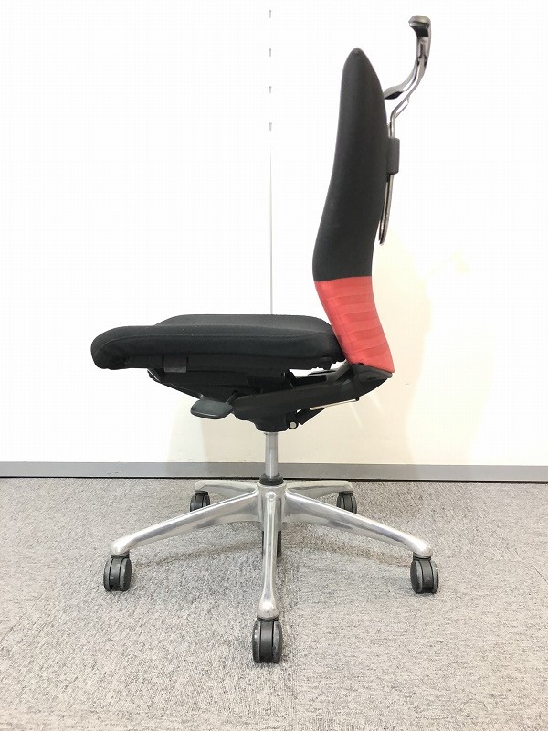 OKAMURA オカムラ オフィスチェア　フィーゴ 中古】フィーゴチェア オカムラ/okamura 肘無ローバックチェア