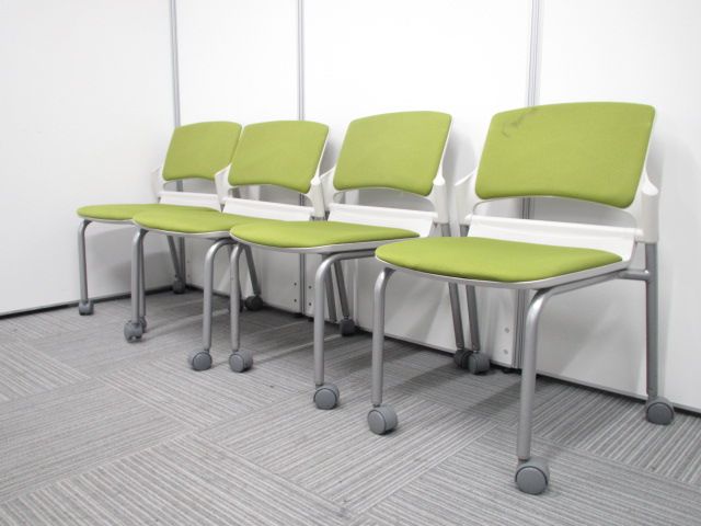 【お得な4脚セット】ミーティングチェア　スタッキング可能で、スペースに合わせた収納が出来ます！
                        その他シリーズ
                                    中古
            