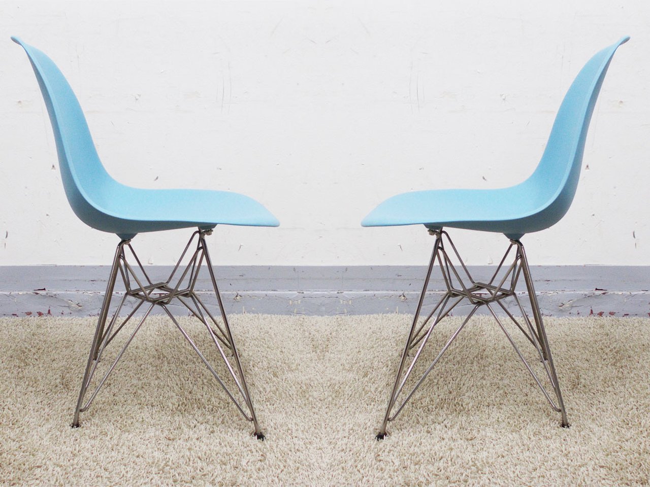 中古 イームズシェルチェア ハーマンミラー ブルー シェルチェア イームズ 中古】イームズシェル Herman Miller/ハーマンミラー
