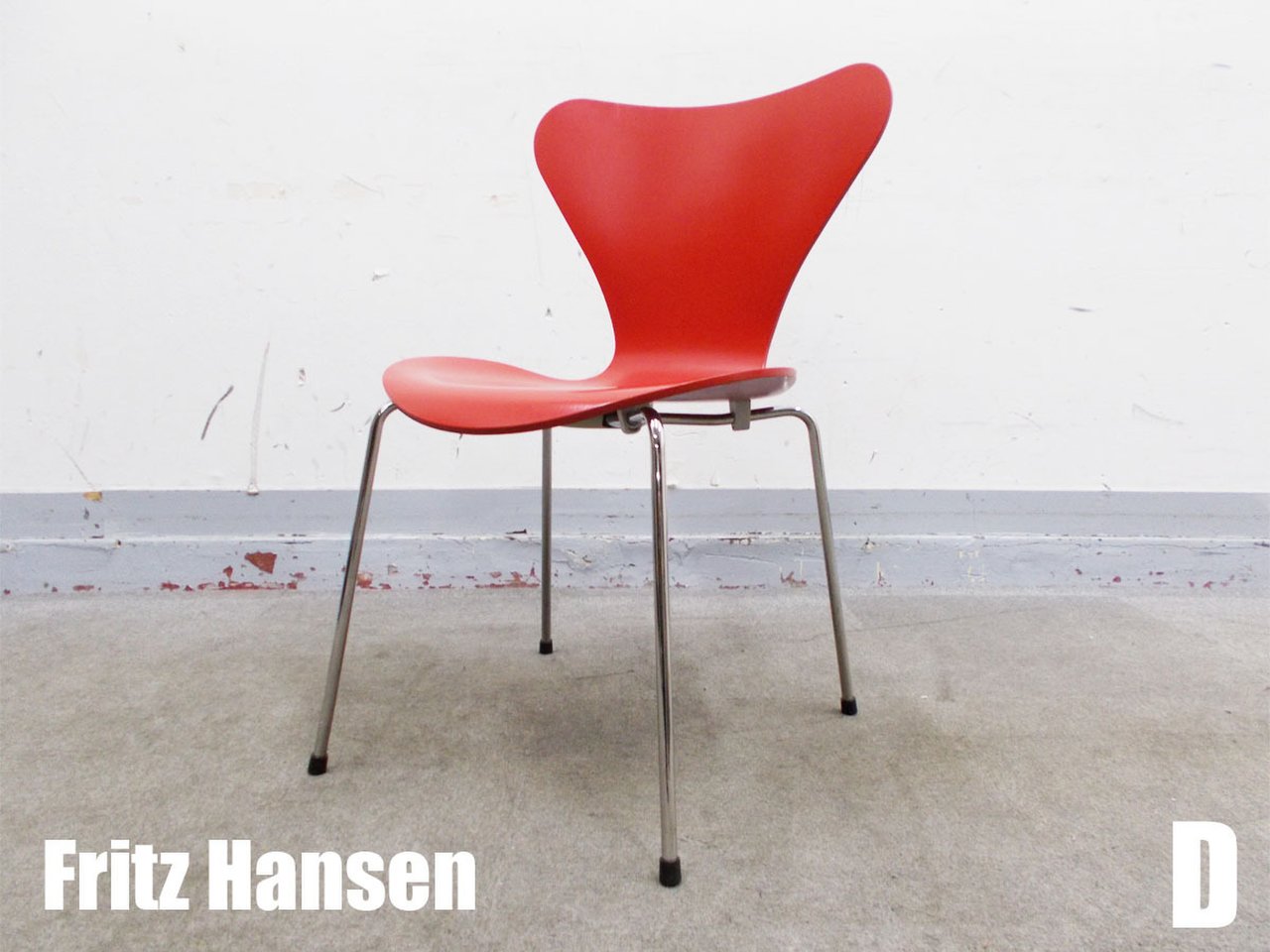 D)Fritz Hansen/フリッツハンセン　セブンチェア　レッド　北欧　ヤコブセン
                        その他シリーズ
                                    中古
            