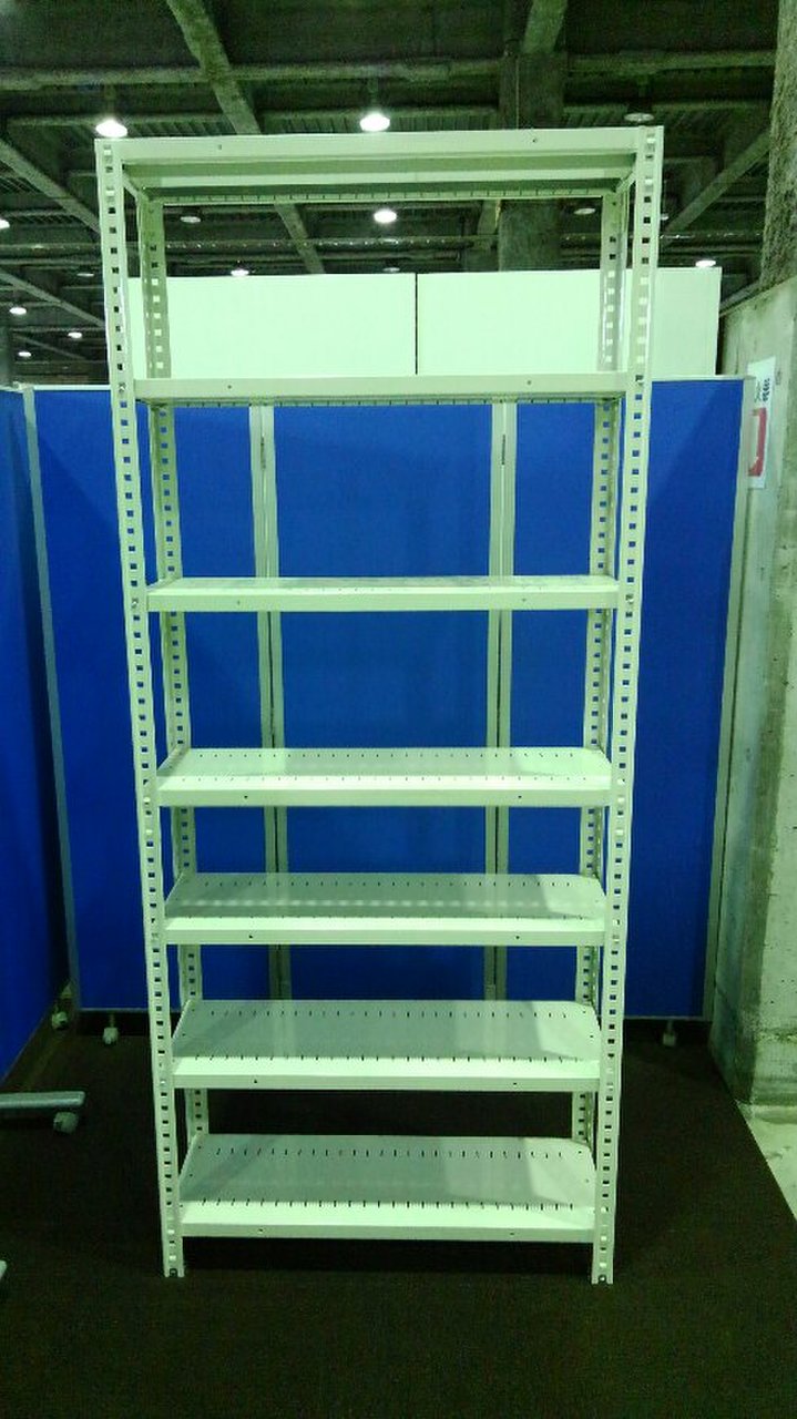 モデルの様にスリムなラックが入荷致しました！！ ②　天地7段　耐荷重：段/150kg　ボルトレスなので組立も簡単！　同タイプのW1200も入荷しております。
※マテハン本舗の中古商品は、千葉県柏市に在庫がございます。
                        不明
                                    中古
            
