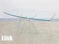 【引取り限定】ADAL/アダル Link ガラススクエアーテーブル W1600 蒲原潤 新品定価33万
